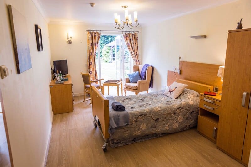 Hampton Care Home bedroom
