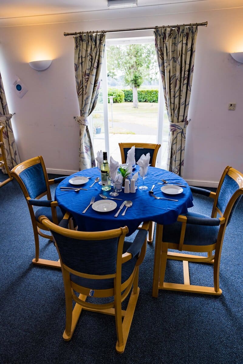 Hampton Care Home dining room