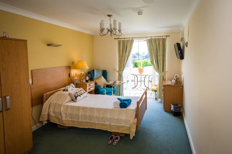 Hampton Care Home bedroom
