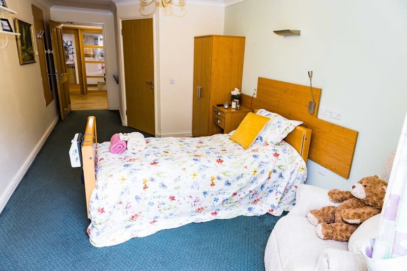 Hampton Care Home bedroom