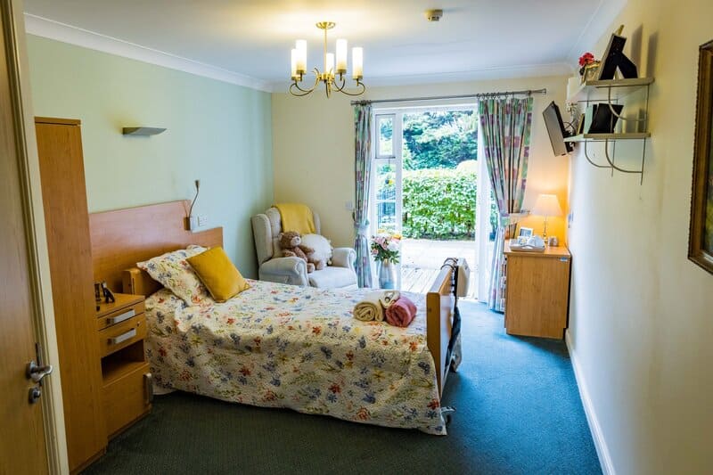 Hampton Care Home bedroom