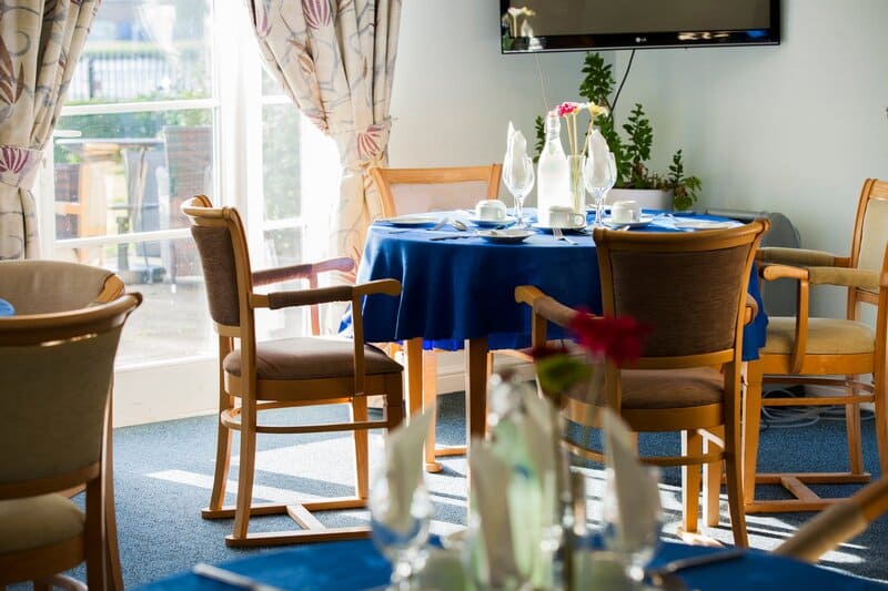 Hampton Care Home dining room