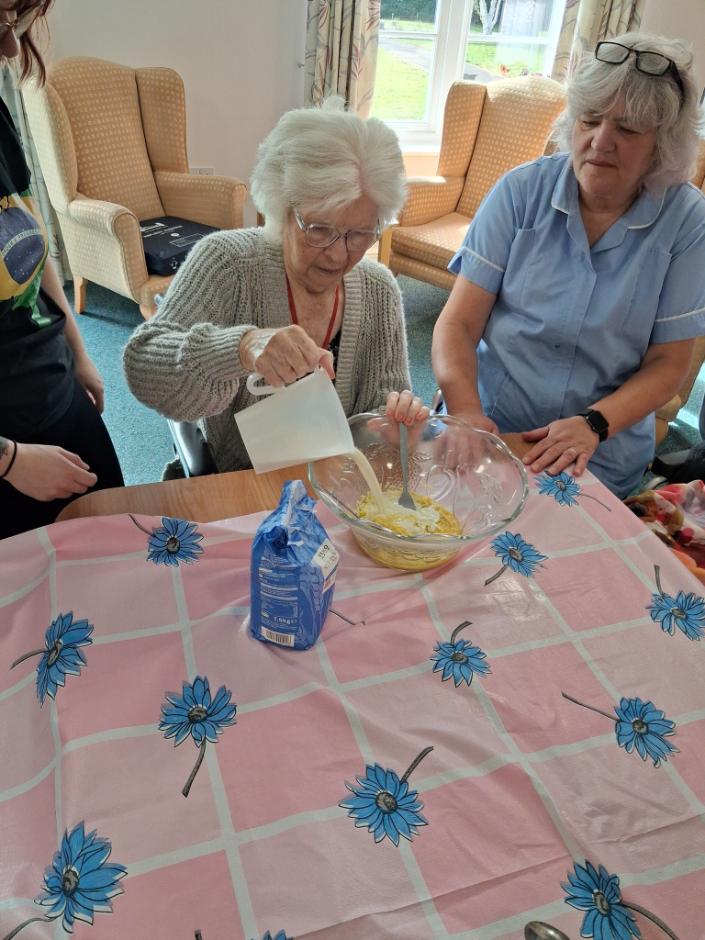 brazilian bread making at hampton care home